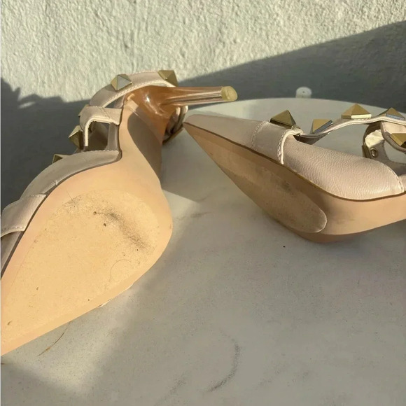 Steve Madden | nude clear heels | gold rhinestone | 9 - Picture 4 of 4